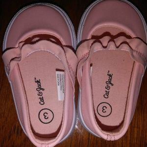 Girl's Cat&Jack canvas shoes.Size 3.